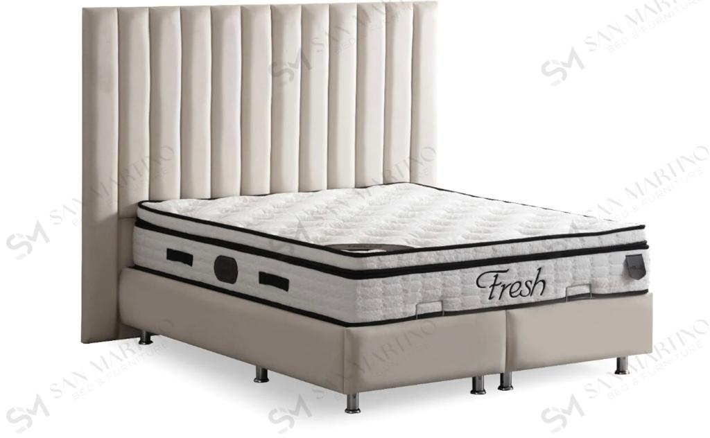 LIT COFFRE ATHENA BLANC CASSE