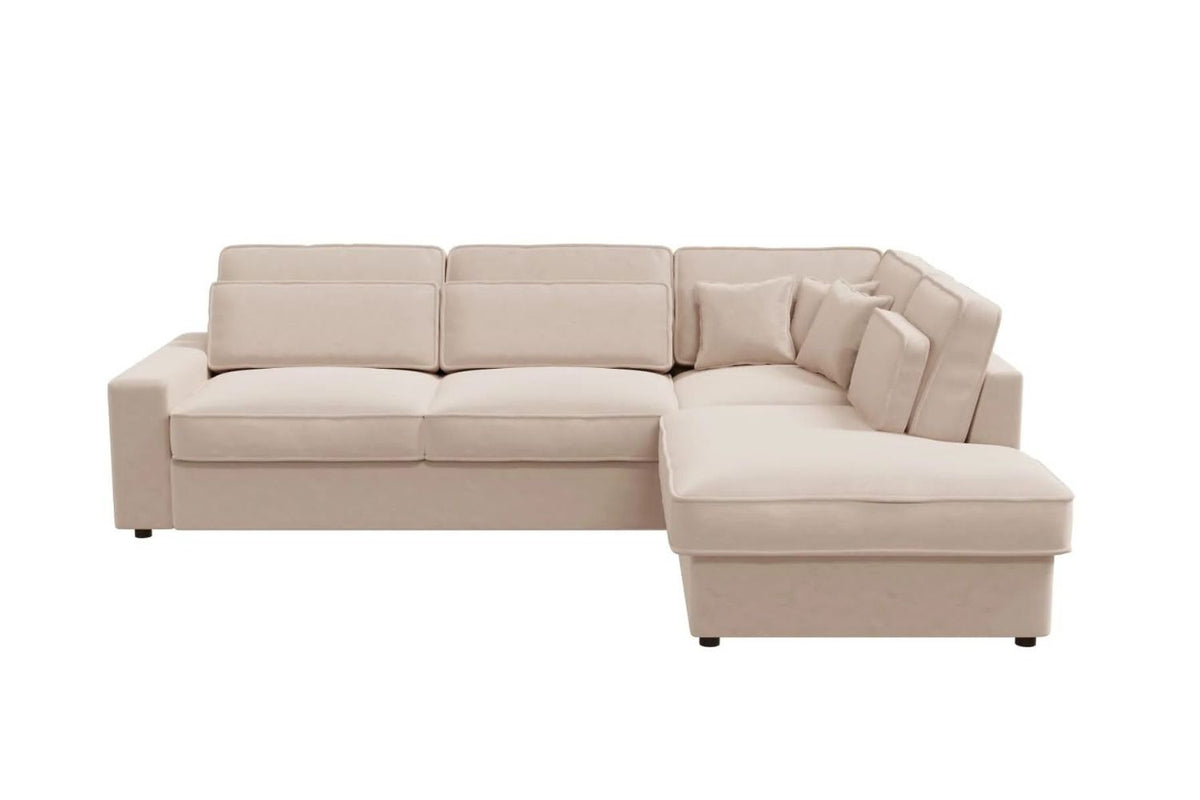 Canapé D'angle Lexus en velours beige
