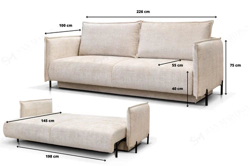 Canapé Convertible Amalfi Marbella beige