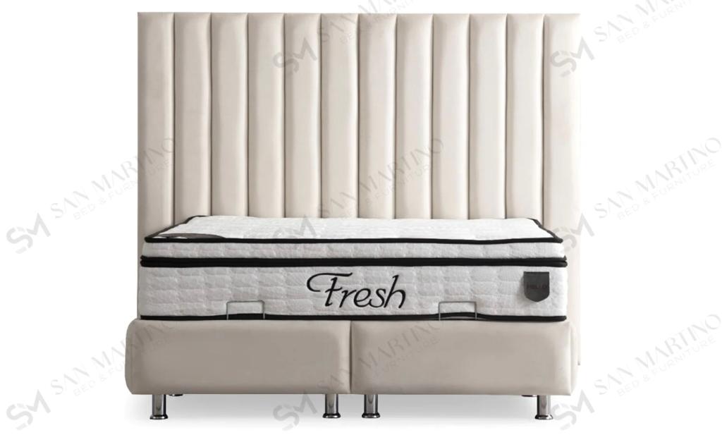 LIT COFFRE ATHENA BLANC CASSE