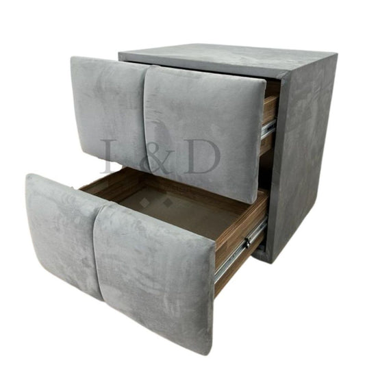 CHEVET TOKYO VELOURS GRIS