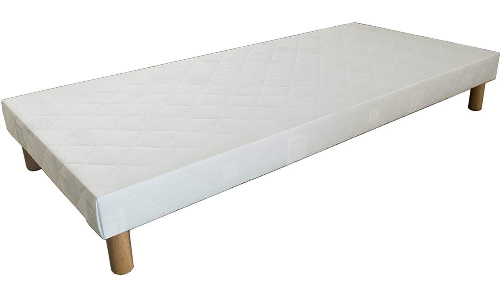 SOMMIER 90X200 + 4 PIEDS